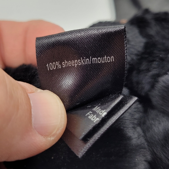 RICHARDO B. H. | sheepskin leather plush lined stitch detail driving gloves - Picture 5 of 7